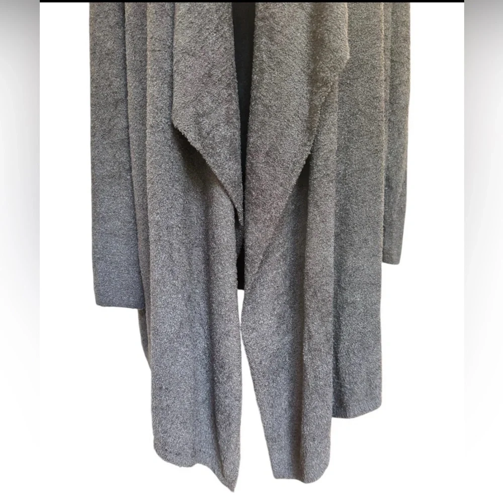 Barefoot Dreams Bamboo Chic Lite Open Front Cardigan Gray Size 1X NWT - Picture 3 of 8